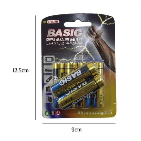 بطارية AA 1.5V سوبر الكلاين الأصلي 6 حبات
