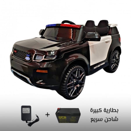 سيارة أطفال كهربائية ببطارية كبيرة وشاحن سريع