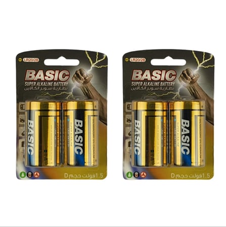 بطاريتين نوع d