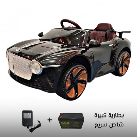 سيارة كهربائية للاطفال رياضية بطارية كبيرة وشاحن سريع