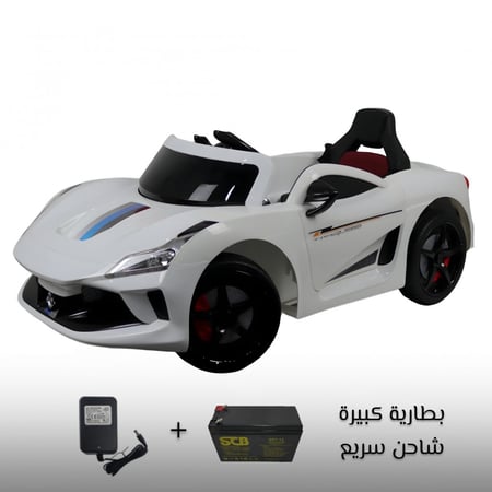 سيارة أطفال كهربائية فيراري محركين بالخلف 12v مناسبة من عمر 2 إلى 6 سن