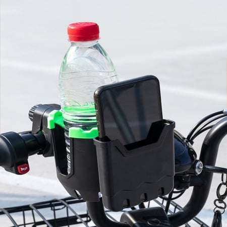 حامل جوال والمطارة 2 في 1 للدراجات والسكوترات