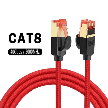 كيبل ممتاز ايثرنت  Cat8 الطول 5-25 متر