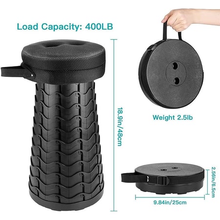 كرسي محمول قابل للطي بشكل دائري