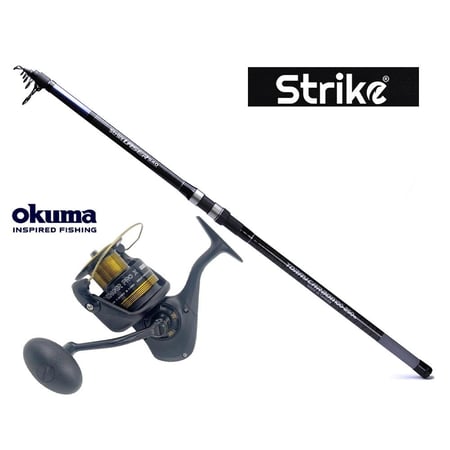 قصبة ومكينة للصيد من الشاطئ