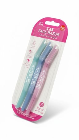 شفرات لإزالة شعر الوجه – 3 شفرات للاستخدامات المتعددة
