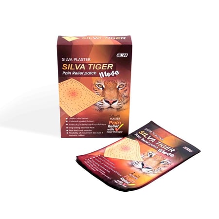 لصقة ظهر SILVA TIGER PLASTER move Back and muscle patch 12X18 CM