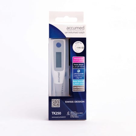 ترمومتر الكتروني قياس الحرارة اكيوميد مرن TK250