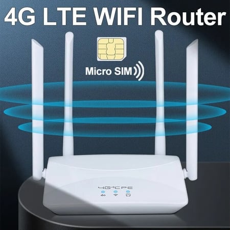 4G LTE SIM-SIM Mbps 4 هوائي خارجي معزز إشارة الطاقة نقطة ساخنة أكثر سلاسة اتصال سلكي بطاقة ذكية