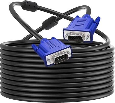 كابل VGA لتوصيل الكمبيوتر بالشاشة أو جهاز العرض