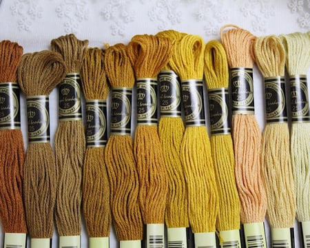 خيوط تطريز درجات دوار الشمس