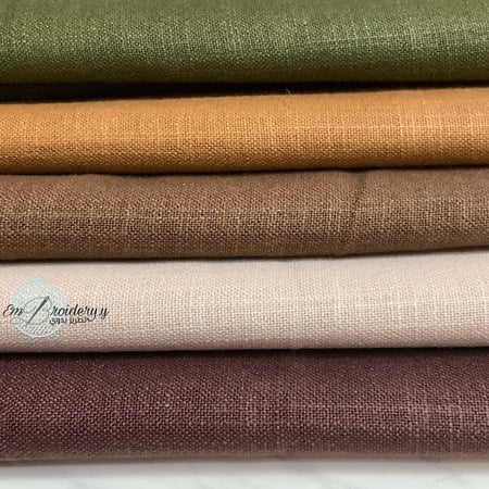 قماش لينين لون غامق