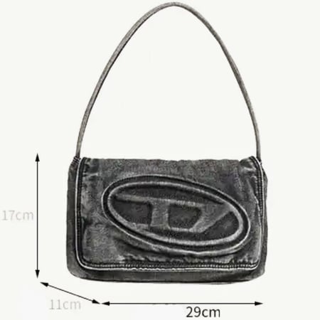 Denim Bag - Washed Black