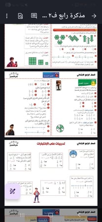 ملخص وشرح رياضيات رابع ابتدائي مع فديوهات واختبارات
