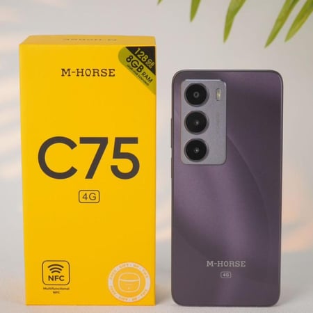 جوال M-HORSE C75 ذاكرة RAM سعة 8 جيجابايت، 128 جيجابايت، يدعم 4G