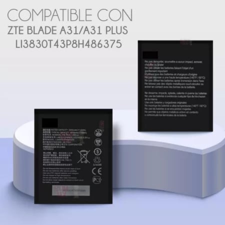 بطارية زدتي موديل Bateria Para Zte A31 Plus A31 Li3830t43p8h486375