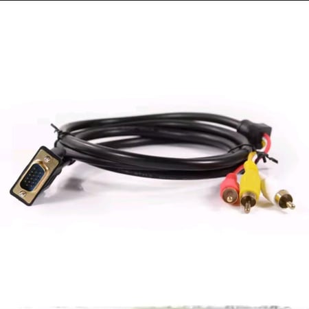 كابل محول VGA إلى RCA/AV الوان
