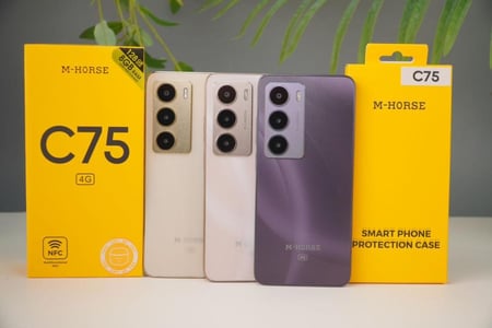 جوال M-HORSE C75 ذاكرة RAM سعة 8 جيجابايت، 128 جيجابايت، يدعم 4G