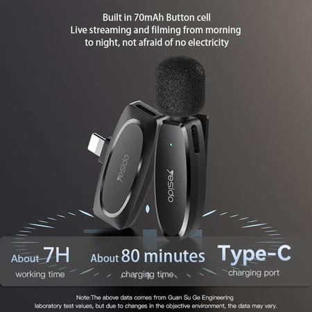 مايك لاسلكي المشاهير من يس ايدو الاصلي للايفون مايك لاسلكي lighting