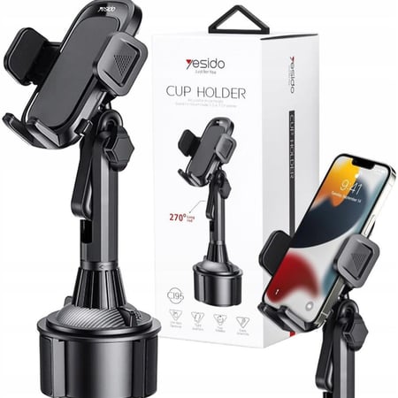 حامل الهاتف للسيارة يثبت مكان حامل الأكواب من يس ايدو