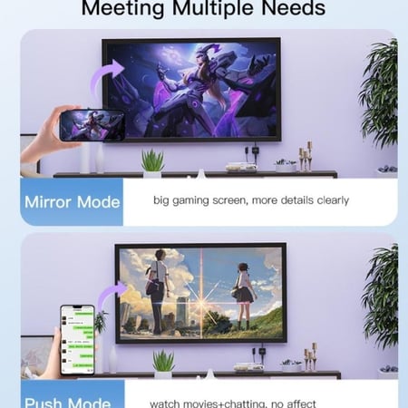 قطعة واي فاي للعرض من الجوال على الشاشة ماركة يس إيدو YESIDO TV10 4K HDMI