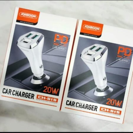 شاحن سيارة جيروم اصلي 2 يوسبي 1 تايب سي