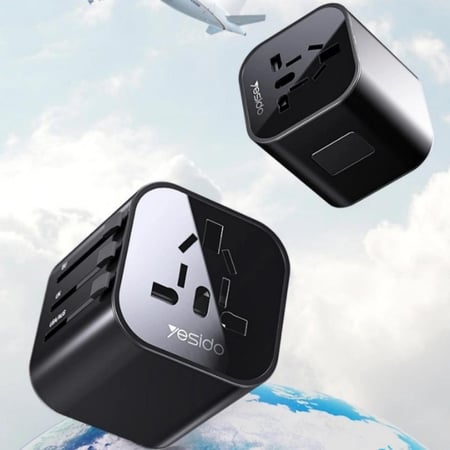 محول قابس شاحن عالمي من يسيدو MC09 شاحن محمول 4 في 1