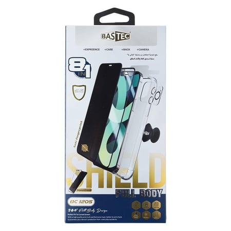 بكج حماية الجوال المتكامل 10 في 1 للايفون 15 برو ماكس من ماركة باستك