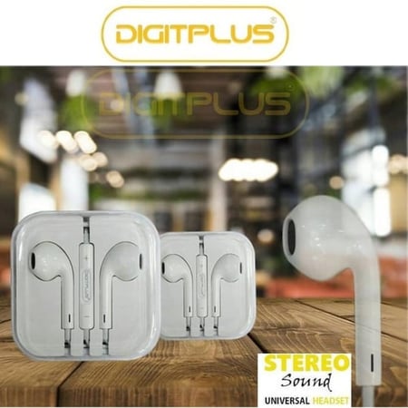 سماعة أذن مزودة بزر تحكم عن بُعد أبيض، ديجيت بلس يواكس DIGITPLUS Z610 ضمان سنه