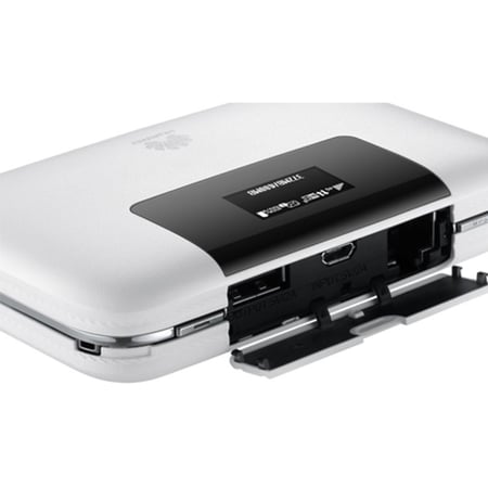 هواوي راوتر مستخدم  4 جي 20 ساعة عمل مع باور بانك مدمج، 10 مستخدمين، أبيض - E5770