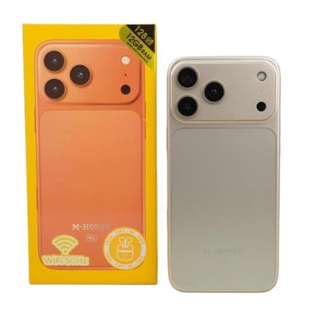 جوال ام هورس17برو ماكس شبية الايفون 128قيقا  +M-HORSE 17 Pro max
