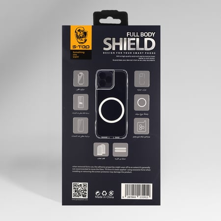 بكج الحماية الاقوى مع استكر لقافة لاصدارات ايفونات iphone17 بكج 8 في 1 من S-TOP