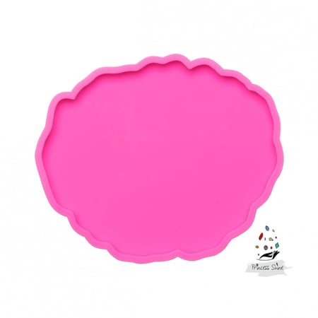 141 - قالب سيليكون كوستر متعرج