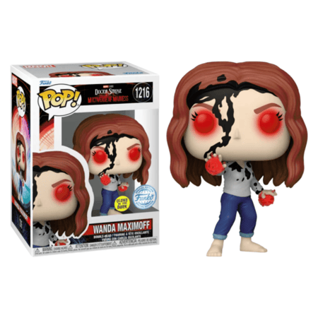 Funko Pop! Marvel: Doctor Strange in the Multiverse of Madness - Wanda Maximoff (Earth-838) Glow in The Dark