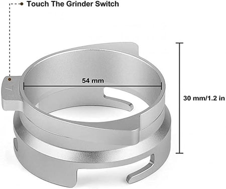 حلقة لتجميع البن مقاس 54 ملم - Dosing Funnel Size 54mm with a touch switch