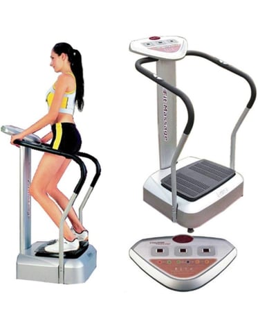 جهاز مساج كريزى فيت - اسود، رمادى