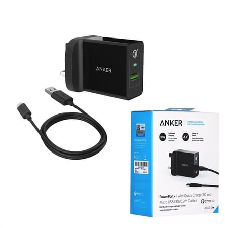 USB 18W رأس جداري أنكر مدخل