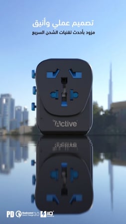 شاحن جداري - فيش السفر عالمي متعدد