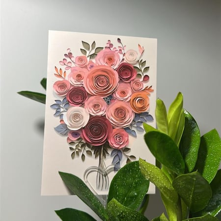 كرت بطباعة ورود