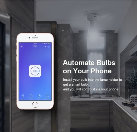 قاعدة لمبة ذكية واي فاي