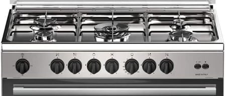 فرن غاز كرفت 5عيون 90*60 سم امان تام استيل ايطالي CCB9060FS