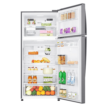 ال جي ثلاجة بابين - 18 قدم 509 لتر- فضي - LT19CBBSIN