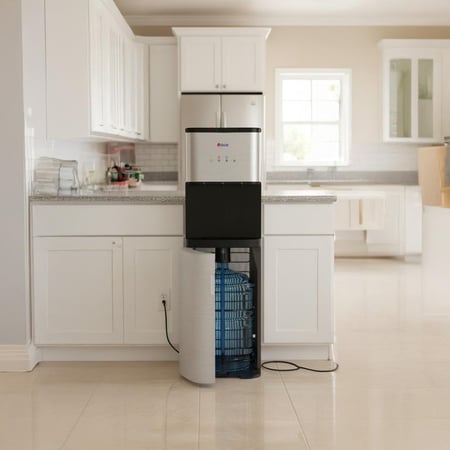 برادة ماء تكنو بيست تحميل سفلي - حار/بارد/معتدل - أسود وفضي - BWD-007