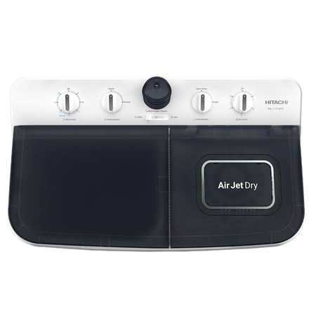 غسالة هيتاشي بحوضين مزدوجين سعة 9 كجم - موديل LTT 09JWTMRG