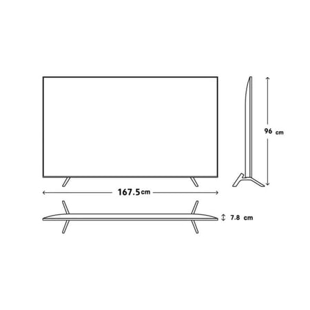 شاشة هام 75 بوصة سمارت QHM4K75S-R -QLED 4K