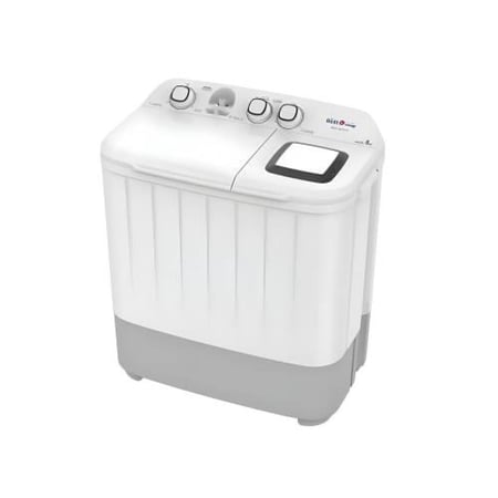 تكنو بيست غسالة حوضين  - 6 كغ - أبيض - BWS-006