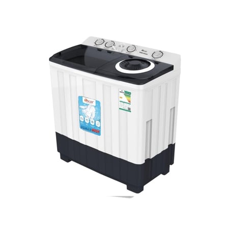 غسالة اوسكار حوضين 12 كيلو ابيض OWM12KG