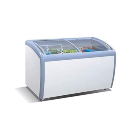 فريزر بانكول مقوس سحاب أفقي زجاج 260 لتر موديل 260 XS-260YX