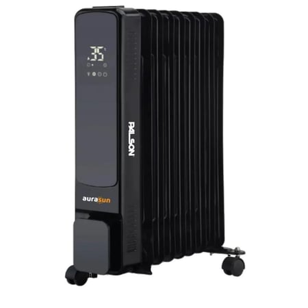 بالسون دفاية زيت 15 ريشة، شاشة لمس، 2500 واط، مع جهاز تحكم - أسود - موديل - 40074