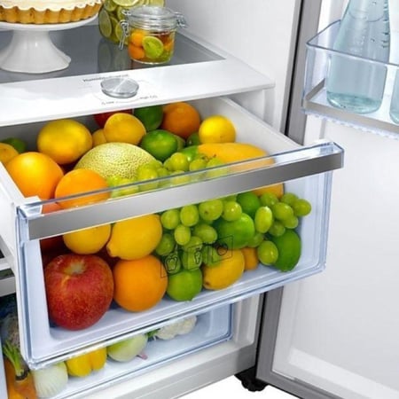 سامسونج ثلاجة باب واحد تبريد - 13.6 قدم مكعب - 385 لتر - فضي - RR39M71407F/ZA